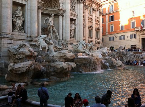 Fontana di Trevi, Rom.